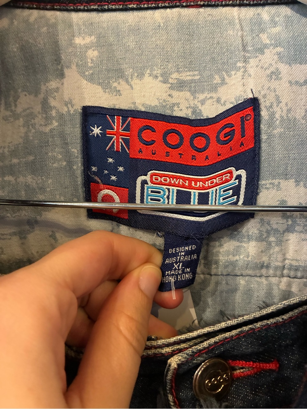 COOGI Dark Blue Denim 2-Piece Matching Set with Red Trim - Picture 4 of 10